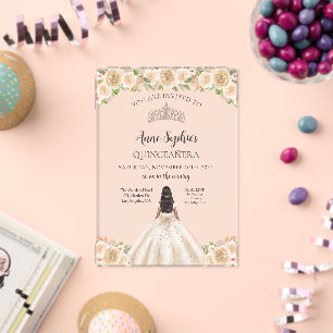 Couronne de Quinceañera Invitation transparente