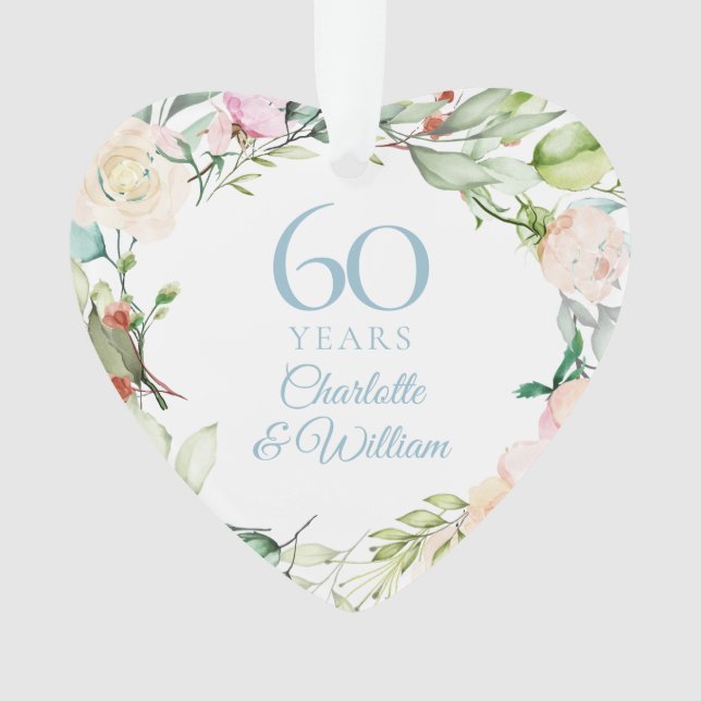 Couronne de roses estivales sucrées 60e anniversai (devant)
