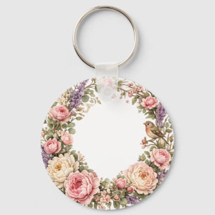 couronne de roses porte-clés