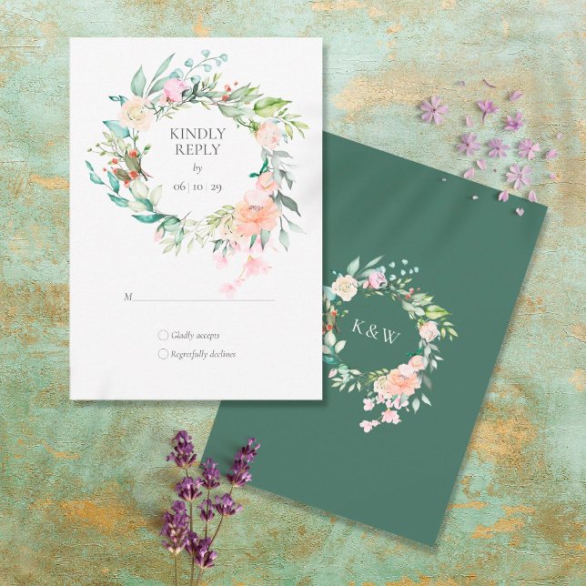 Couronne de verdure de roses de bois RSVP floral (Créateur téléchargé)