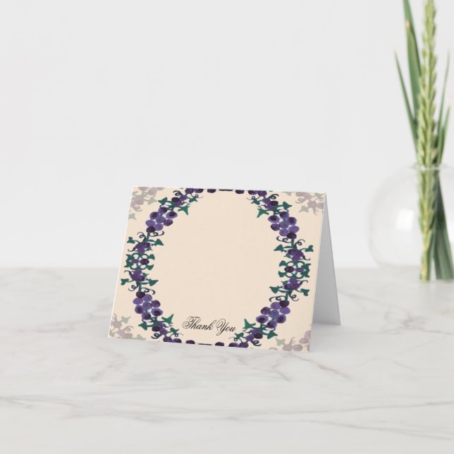 Couronne de vigne Merci mariage (Devant)