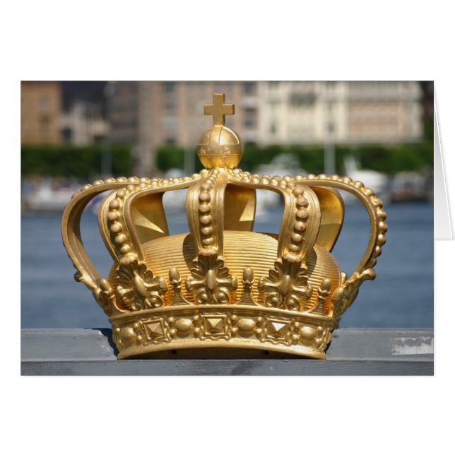 Couronne dorée, pont Skeppsholm, Stockholm, Suède (Devant horizontal)