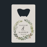 Couronne feuillage rustique fête de mariage d'hive<br><div class="desc">Les couples rustiques en couronne de feuillage nomment mariage design. Avec un beau feuillage d'aquarelle,  des fleurs blanches et écriture manuscrite. Ce design moderne est sûr de définir le style de votre prochaine fête.</div>