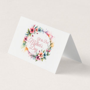 Couronne florale aquarelle pour la fête des mères
