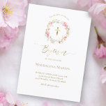 couronne florale | Invitation au baptême<br><div class="desc">Invitation au baptême</div>