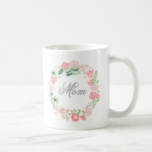 Couronne florale Mug de la fête des mères