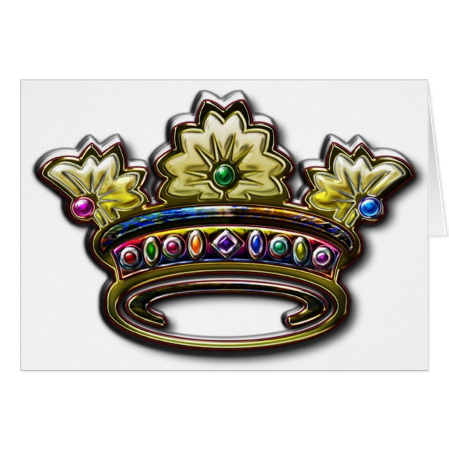 Couronne ornée de bijoux royale (Devant horizontal)