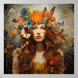 Couronne papillon impression