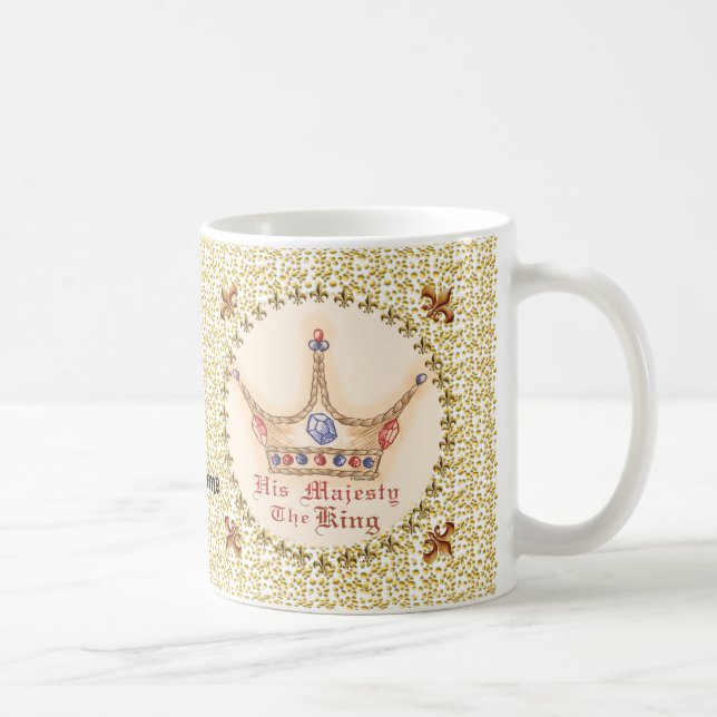 Couronne Sa Majesté King mug (Droite)