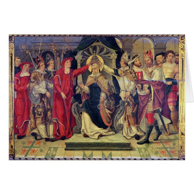 Couronnement de pape Celestine V en août 1294 (Devant horizontal)