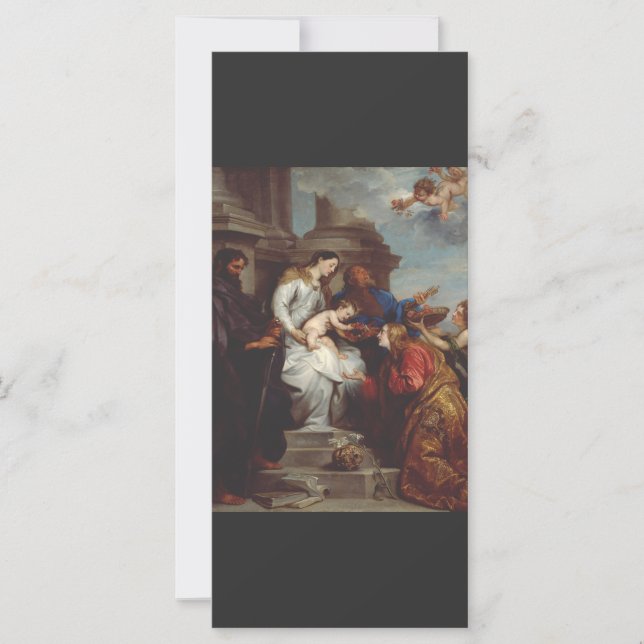 Couronnement de sainte Rosalie par Anthony van Dyc (Devant)