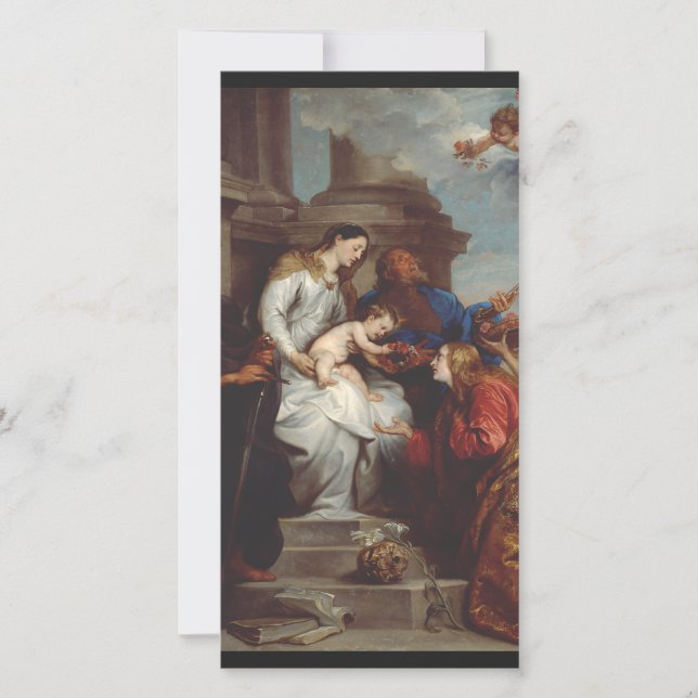 Couronnement de sainte Rosalie par Anthony van Dyc (Devant)