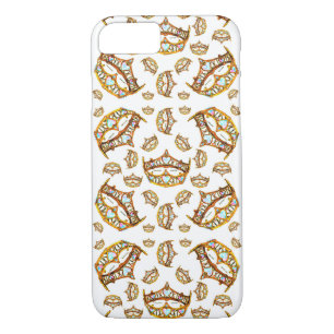 couronnes d'or Queen of Hearts et coque iphone de