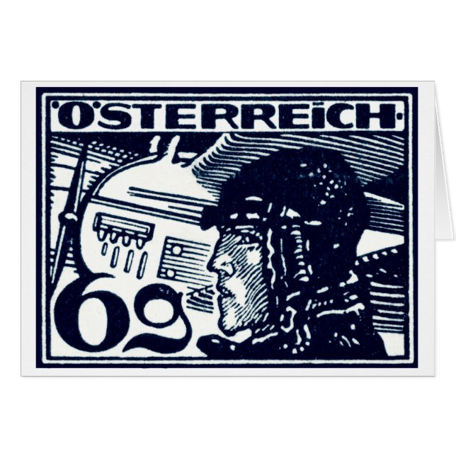 Courrier aérien autrichien 1925 (Devant horizontal)