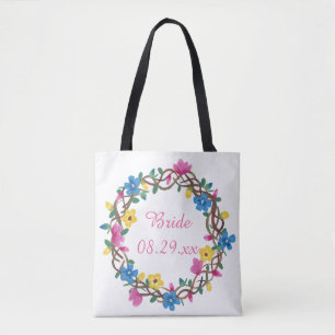Cours coloré Wreathe de sacs de mariées de fleurs