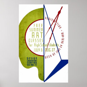 Cours d'art d'été gratuit - Poster WPA -