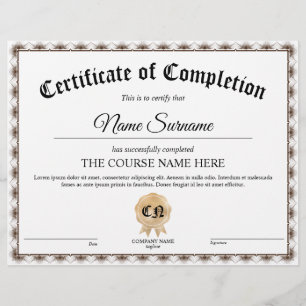 Cours d'attribution de certificat de participation