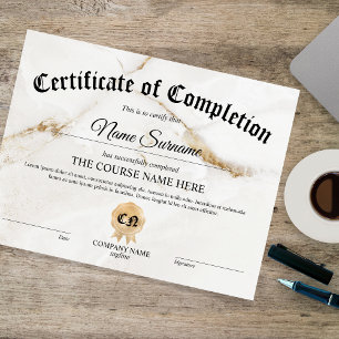 Cours d'attribution de certificat de participation