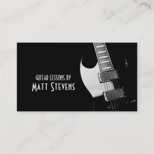Cours de Guitare Carte de Visite Professeur de Mus
