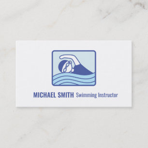 Cours de natation, Carte de visite d'un instructeu