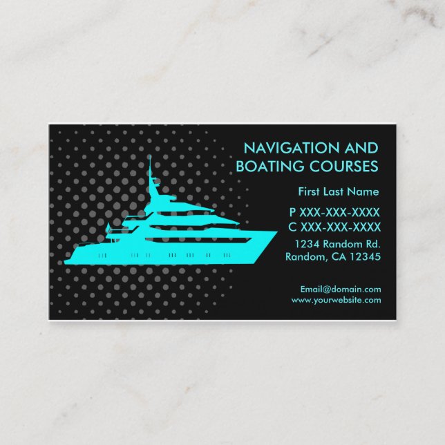 Cours de navigation carte de visite sur mesure (Devant)