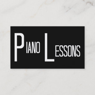Cours de piano Carte de visite de mot