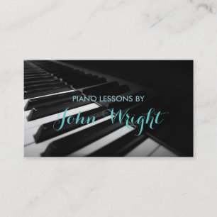 Cours de piano, Carte de visite professeur de musi