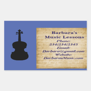 Cours de piano ou de violon de musique Stickers pr