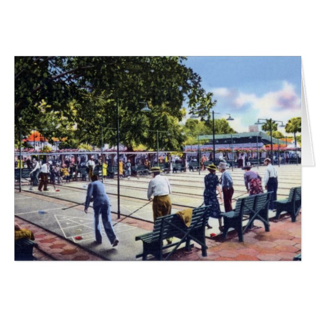 Cours de shuffleboard de St. Petersburg en Floride (Devant horizontal)