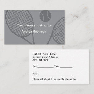 Cours de tennis Rendez-vous de classe Rappel