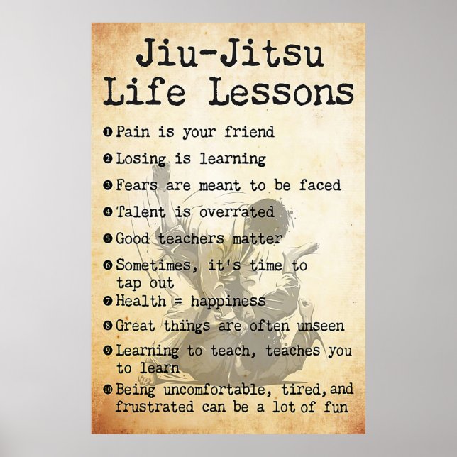 Cours de vie Jiu-Jitsu, Poster Jiu Jitsu, Jiu Jits (Devant)