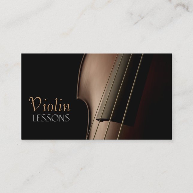 Cours de violon, musique, Carte de visite d'instru (Devant)