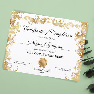 Cours d'obtention du certificat d'or floral