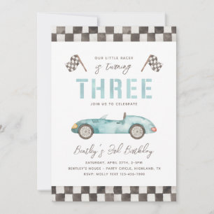 Course 3e anniversaire Invitation Invitation de