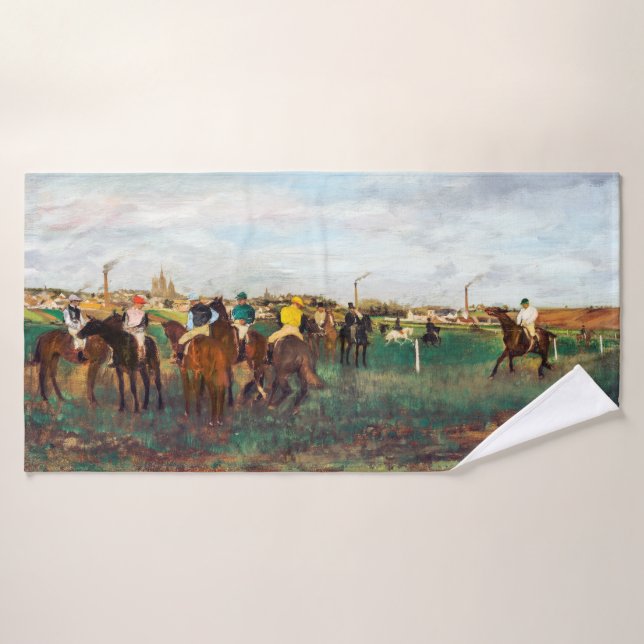 Course À Cheval, Edgar Degas (Serviette de bain)