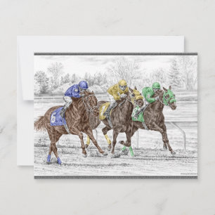Course à trois chevaux - Cou et Cou