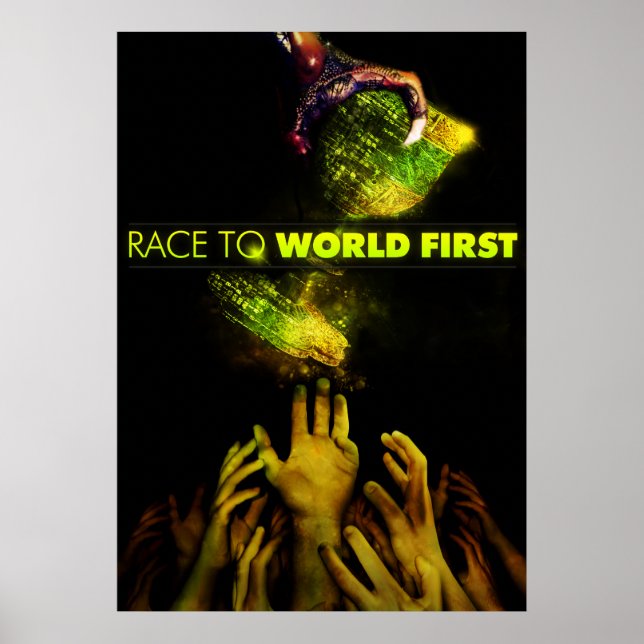 Course au monde d'abord - affiche officielle du fi (Devant)