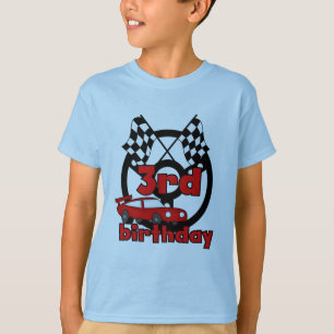 Course automobile 3e anniversaire Tshirts et cadea