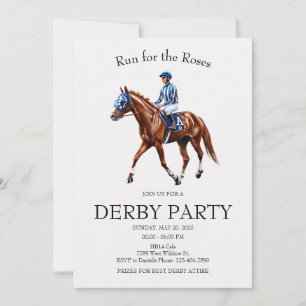 Course aux Roses Invitation à la fête du Kentucky 