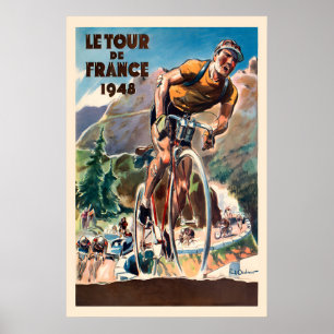 Course cycliste française de 1948 - Affiche cyclis