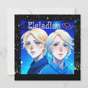 Course d'Aliens pleiadiens avec étoiles et ovnis