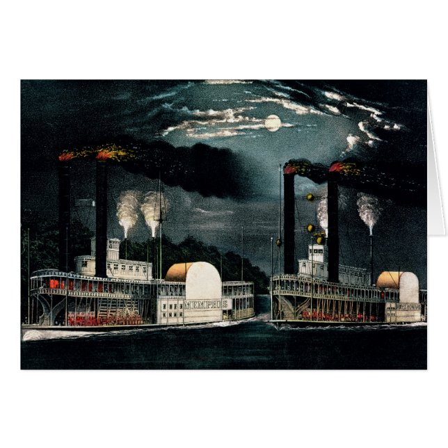 Course de minuit sur le Mississippi (Devant horizontal)