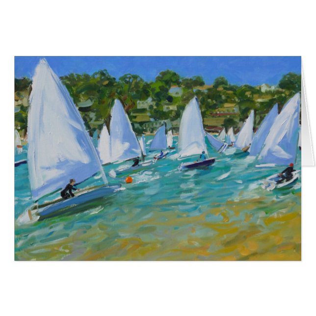 Course de voilier (Devant horizontal)