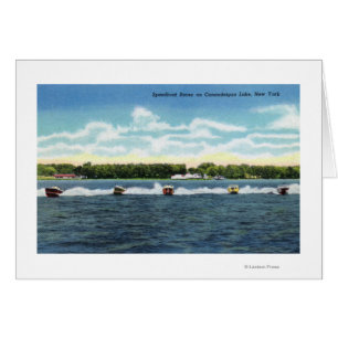 Course en Speedboat sur le lac