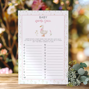 Course folle de noms de bébé Fille jeu de Baby sho