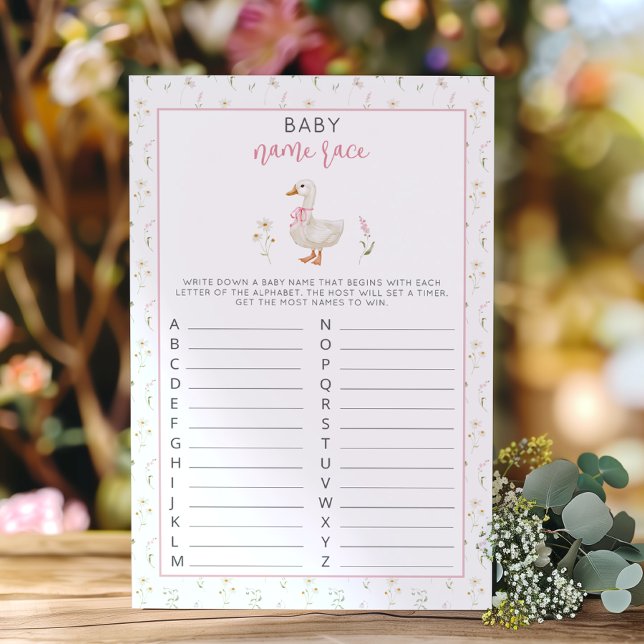 Course folle de noms de bébé Fille jeu de Baby sho (Créateur téléchargé)