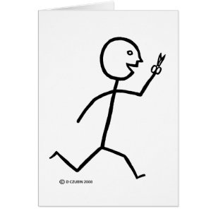 Courses avec des ciseaux