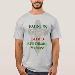 Courses de sang de Faustin par mon T-shirt de