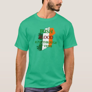 Courses irlandaises de sang par mon T-shirt de