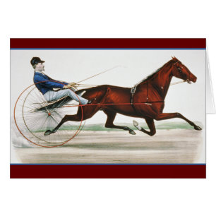 Courseur de Trot Attelé - Art Fin Vintage